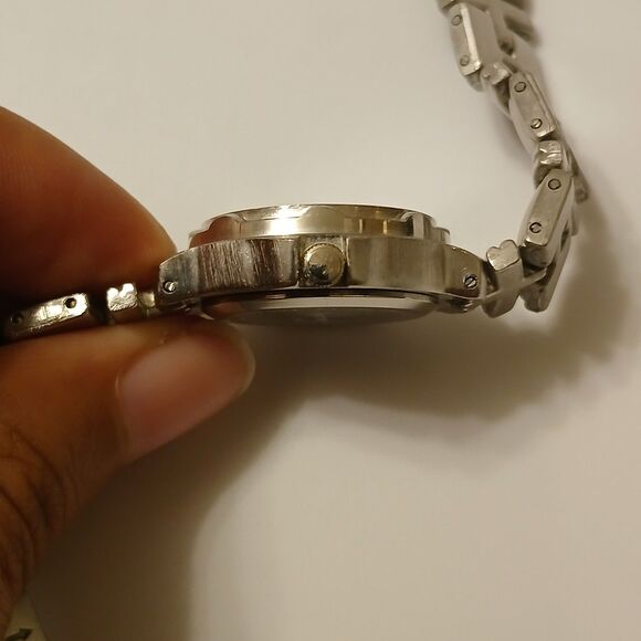 Claremont 100FT WR Silver Tone Blue Dial Date Quartz Watch Japan Movt 56-149 - Picture 12 of 13